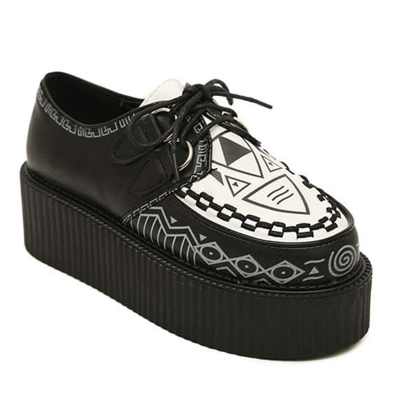 Chaussures plateforme de women'casual avec grimoire magnifique